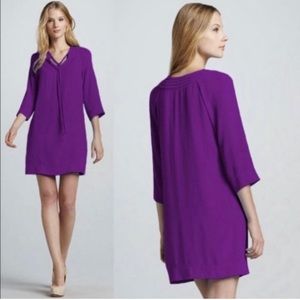 DVF Parlian Purple Tunic Dress